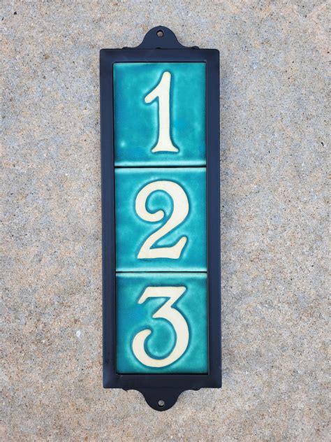 6 x 6 metal outdoor tile frame house number|Tile House Number Metal Frame .